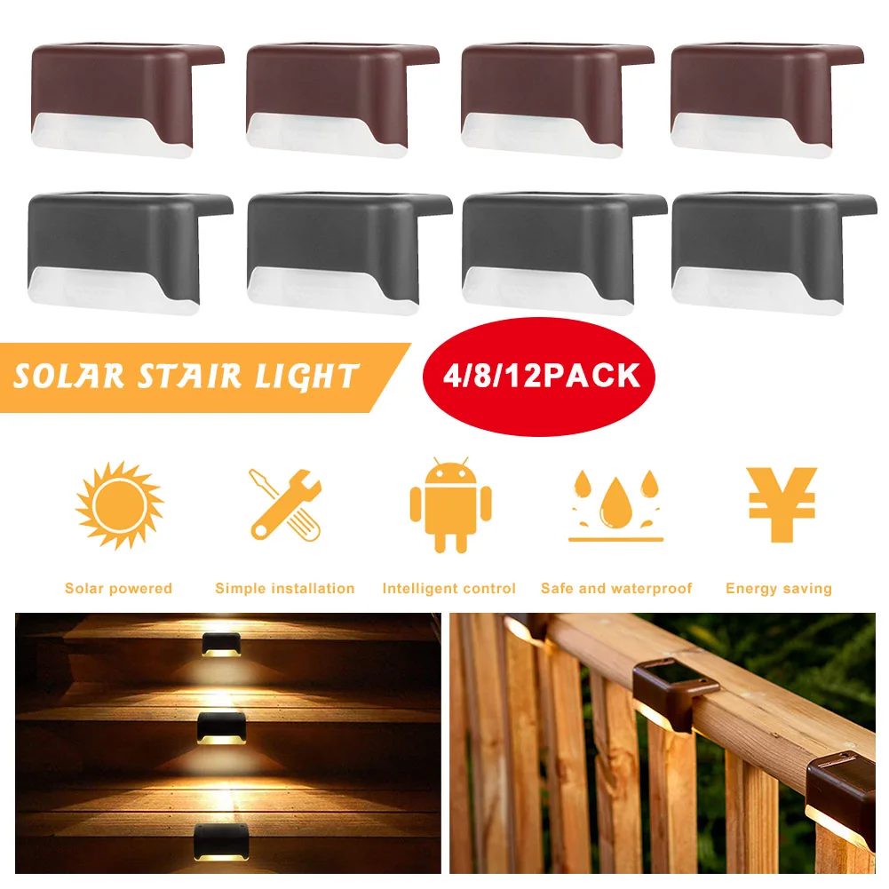 LED Deck Lamp Solar Powered IP65 Waterproof Intelligent Light Control Night Stair Light Indoor and Outdoor for Patio Yard Path
LED Deck Lamp Solar Powered IP65 Waterproof Intelligent Light Control Night Stair Light Indoor and Outdoor for Patio Yard Path