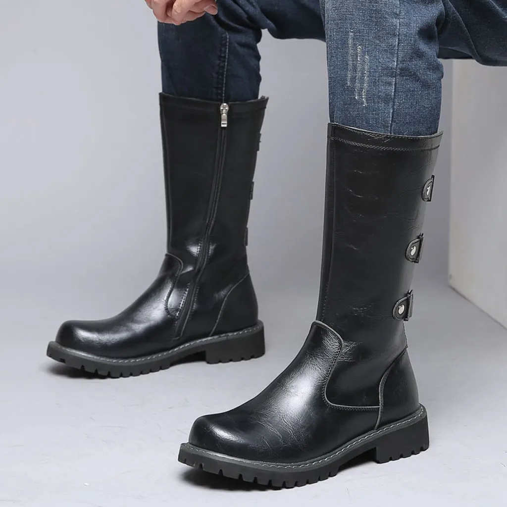 men shoes fashion boots men zapatos de hombre Men Combat Boot Outdoor Cold-Proof Non-Slip Leather Boot Winter Punk Snow Boots
men shoes fashion boots men zapatos de hombre Men Combat Boot Outdoor Cold-Proof Non-Slip Leather Boot Winter Punk Snow Boots