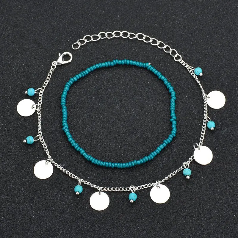 Bohemian Turquoise Beaded Anklets for Women Handmade Elasticity Foot Jewelry Summer Beach Barefoot Bracelet ankle on Leg 2021
Bohemian Turquoise Beaded Anklets for Women Handmade Elasticity Foot Jewelry Summer Beach Barefoot Bracelet ankle on Leg 2021