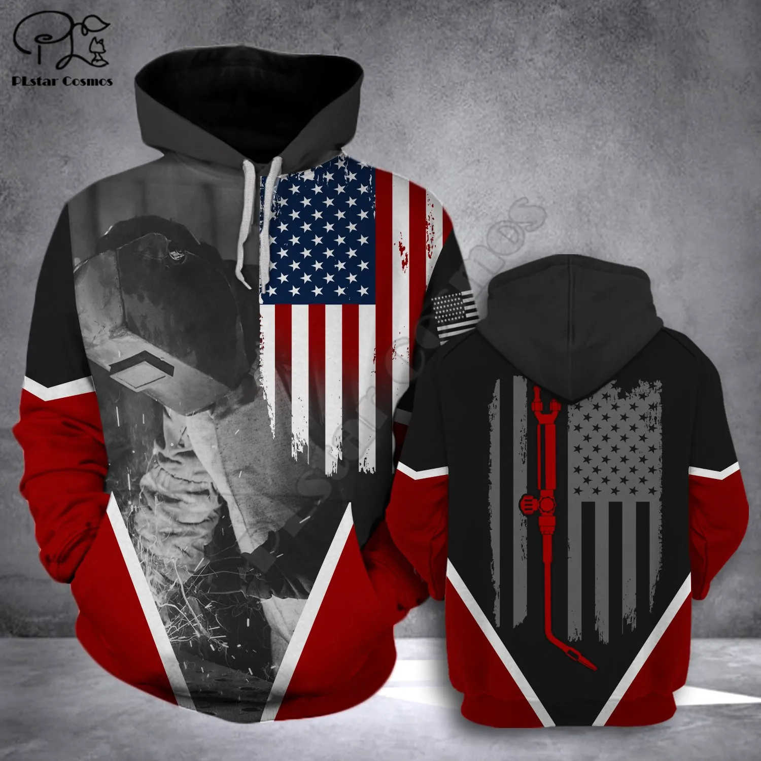 Welder Flag printed Hoodies sweatshirts Men Women Fashion Hooded Long Sleeve streetwear Pullover cosplay costumes
Welder Flag printed Hoodies sweatshirts Men Women Fashion Hooded Long Sleeve streetwear Pullover cosplay costumes