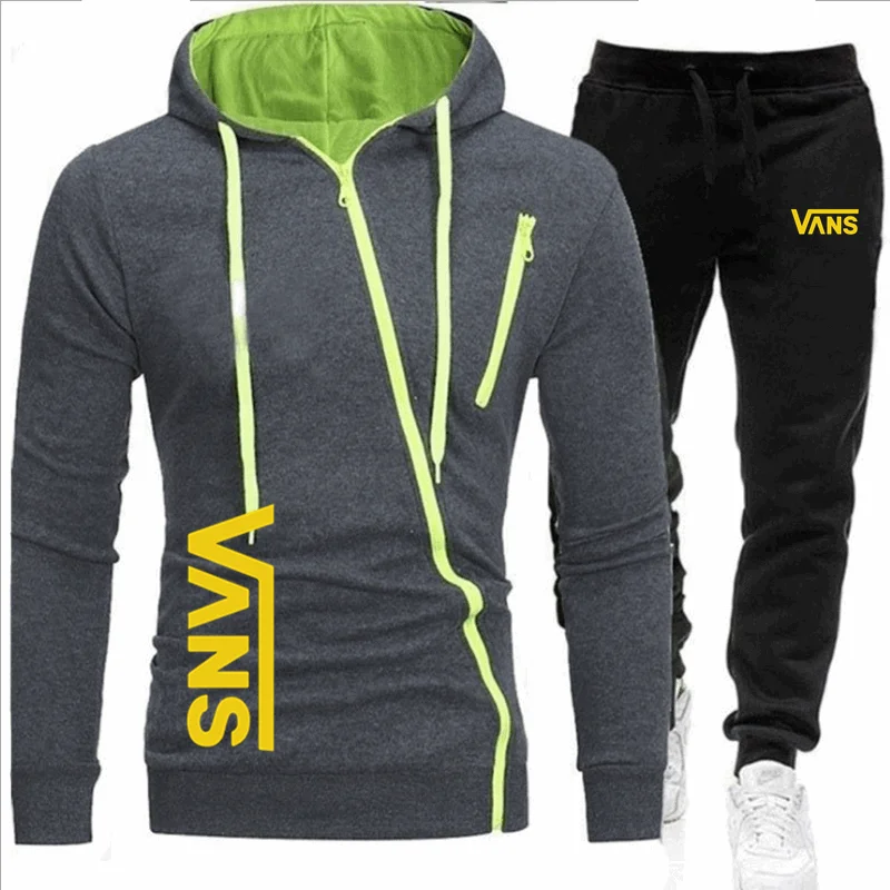 2021 new men's sportswear suit, sportswear, Hoodie suit and men's sports pants zipper, casual wear, morning running suit
2021 new men's sportswear suit, sportswear, Hoodie suit and men's sports pants zipper, casual wear, morning running suit