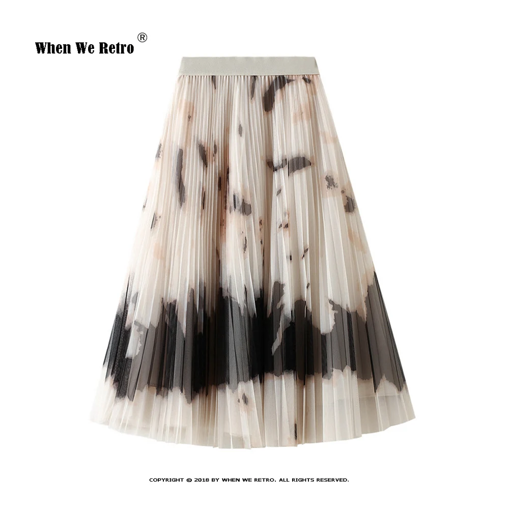 SISHION New Fashion Long Tulle Mesh Skirt VD2339 Printed Gauze Black Green Pleated Skirt
SISHION New Fashion Long Tulle Mesh Skirt VD2339 Printed Gauze Black Green Pleated Skirt