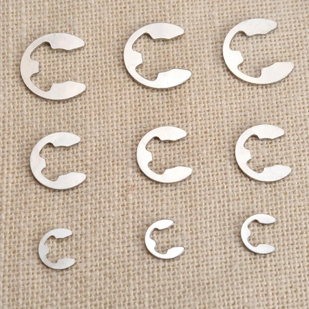 200Pcs 1.5-10mm Retainer Ring E Shape Rust-proof 304 Stainless Steel Complete Specifications E Clip Washer for Fixing Kit
200Pcs 1.5-10mm Retainer Ring E Shape Rust-proof 304 Stainless Steel Complete Specifications E Clip Washer for Fixing Kit