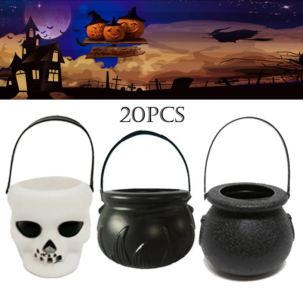 20pcs Mini Halloween Candy Bucket Witch'S Cauldron Novelty Candy Holder Pot With Handle Bucket For Halloween Party Favors
20pcs Mini Halloween Candy Bucket Witch'S Cauldron Novelty Candy Holder Pot With Handle Bucket For Halloween Party Favors