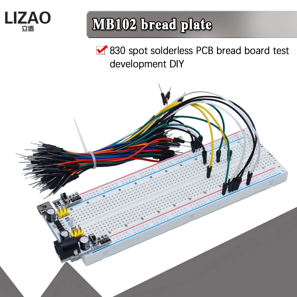 Макетная плата MB 102 MB102 400 830 точек без пайки печатная для хлеба тестирование