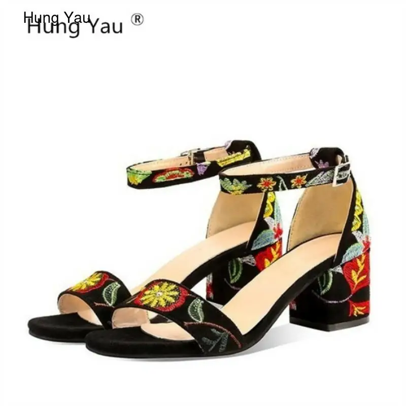 Gladiator Embroidered Sandals Summer Women Chunky High Heel Open Peep Toe Pumps Platform Sandals Shoes Ankle strap Size 35-41
Gladiator Embroidered Sandals Summer Women Chunky High Heel Open Peep Toe Pumps Platform Sandals Shoes Ankle strap Size 35-41