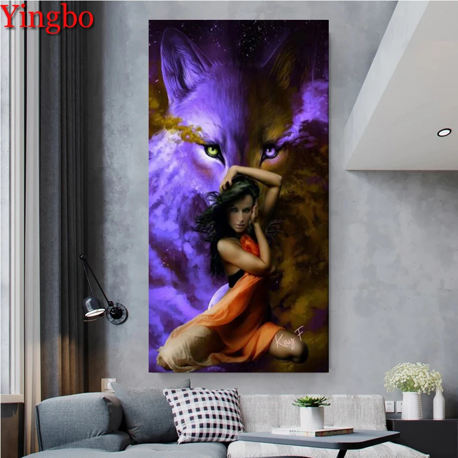 Diamond Painting Gothic Beauty Wolf Cross Stitch Embroidery Beads 5D diy Mosaic Kit Inlaid Craft Gift Design Home Decoration
Diamond Painting Gothic Beauty Wolf Cross Stitch Embroidery Beads 5D diy Mosaic Kit Inlaid Craft Gift Design Home Decoration