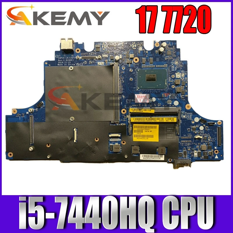 100% рабочая для DELL PRECISION 17 7720 Материнская плата с i5-7440HQ процессор 09R6TT CN-09R6TT 9R6TT CAP10 LA-E321P работает хорошо
100% рабочая для DELL PRECISION 17 7720 Материнская плата с i5-7440HQ процессор 09R6TT CN-09R6TT 9R6TT CAP10 LA-E321P работает хорошо