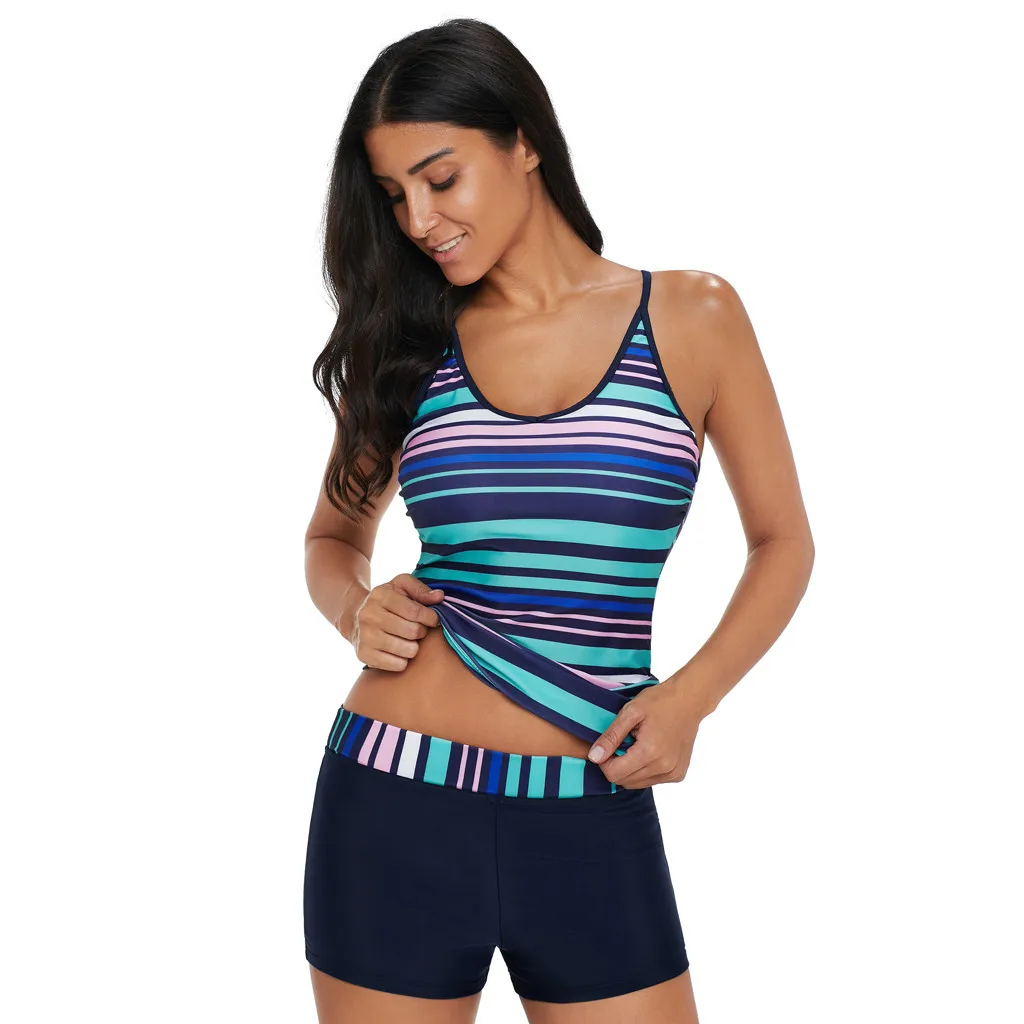 Купальник женский, сексуальный спортивный комплект бикини в полоску с принтом, купальник, купальный костюм для женщин, бикини, костюмы из дв... 
Купальник женский, сексуальный спортивный комплект бикини в полоску с принтом, купальник, купальный костюм для женщин, бикини, костюмы из дв...