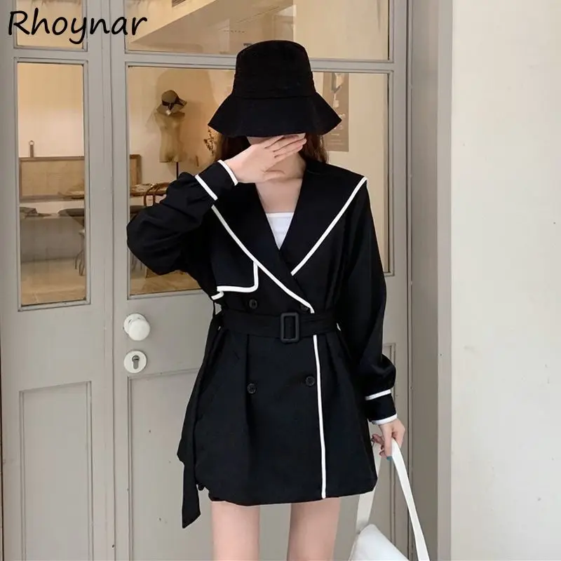 Trench Women All-match Patchwork Turn-down Collar Autumn French Style Ulzzang Tender Stylish Streetwear Sashes Outwear Ladies
Trench Women All-match Patchwork Turn-down Collar Autumn French Style Ulzzang Tender Stylish Streetwear Sashes Outwear Ladies