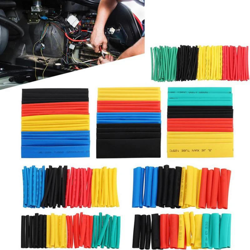 164pcs Heat Shrink Tube Kit Sleeve Wrap Wire Assortment Shrinkable Tube Wrap Wire Cable Sleeves Set Wire Cable
164pcs Heat Shrink Tube Kit Sleeve Wrap Wire Assortment Shrinkable Tube Wrap Wire Cable Sleeves Set Wire Cable