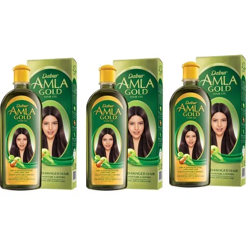 Масло для ухода за волосами Dabur Amla Gold 200 мл 3 шт.| |