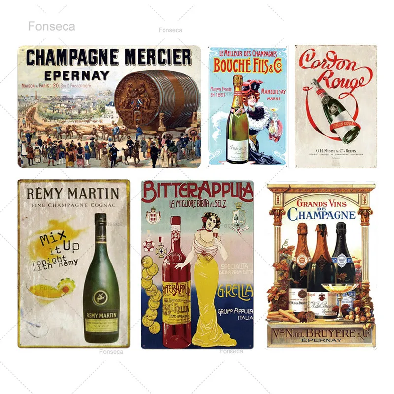 Poster Bar Sign Champagne Metal Beer Plaque Metal Retro Metal Sign Tin Wall Decoration for People Cave Bar Club
Poster Bar Sign Champagne Metal Beer Plaque Metal Retro Metal Sign Tin Wall Decoration for People Cave Bar Club