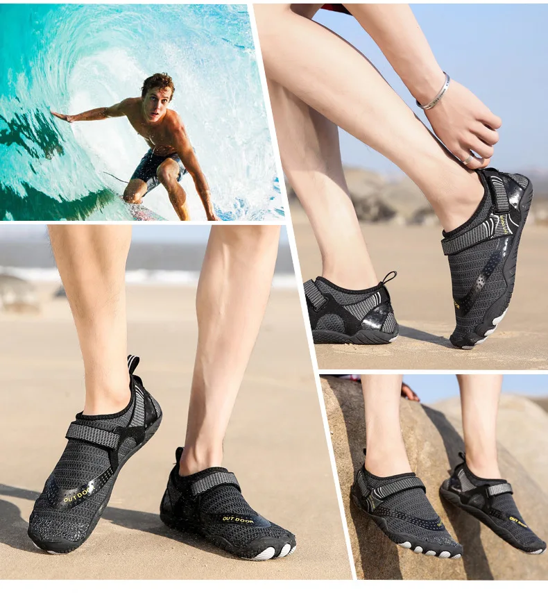 Five-finger Quick-Dry Wading Shoes Water Shoes Breathable Upstream Antiskid Outdoor Sports Hiking Shoes Wearproof Beach Sneakers
Five-finger Quick-Dry Wading Shoes Water Shoes Breathable Upstream Antiskid Outdoor Sports Hiking Shoes Wearproof Beach Sneakers
