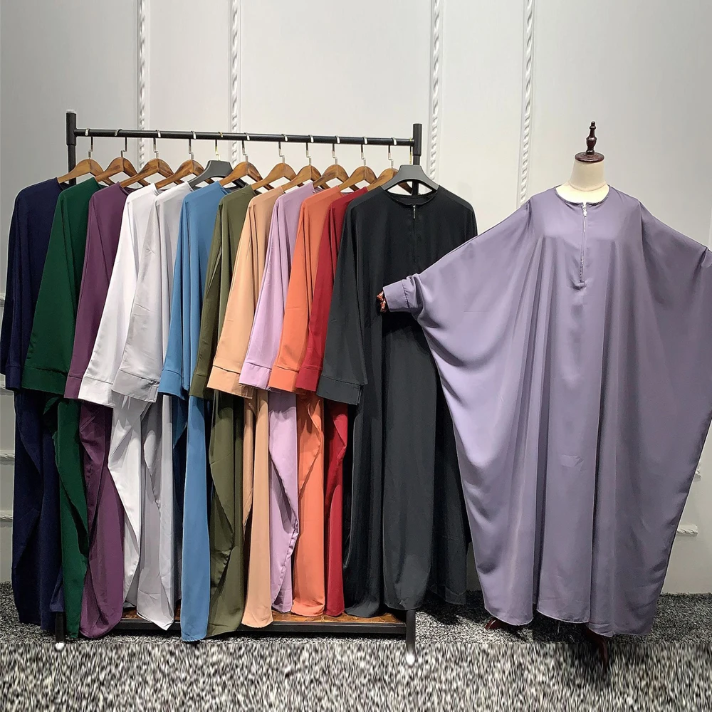 Muslim Abaya Dress Ramadan Eid 2021 Women Prayer Garment Loose Long Batwing Sleeves Dubai Saudi Turkey Islam Jilbaab French Cape
Muslim Abaya Dress Ramadan Eid 2021 Women Prayer Garment Loose Long Batwing Sleeves Dubai Saudi Turkey Islam Jilbaab French Cape