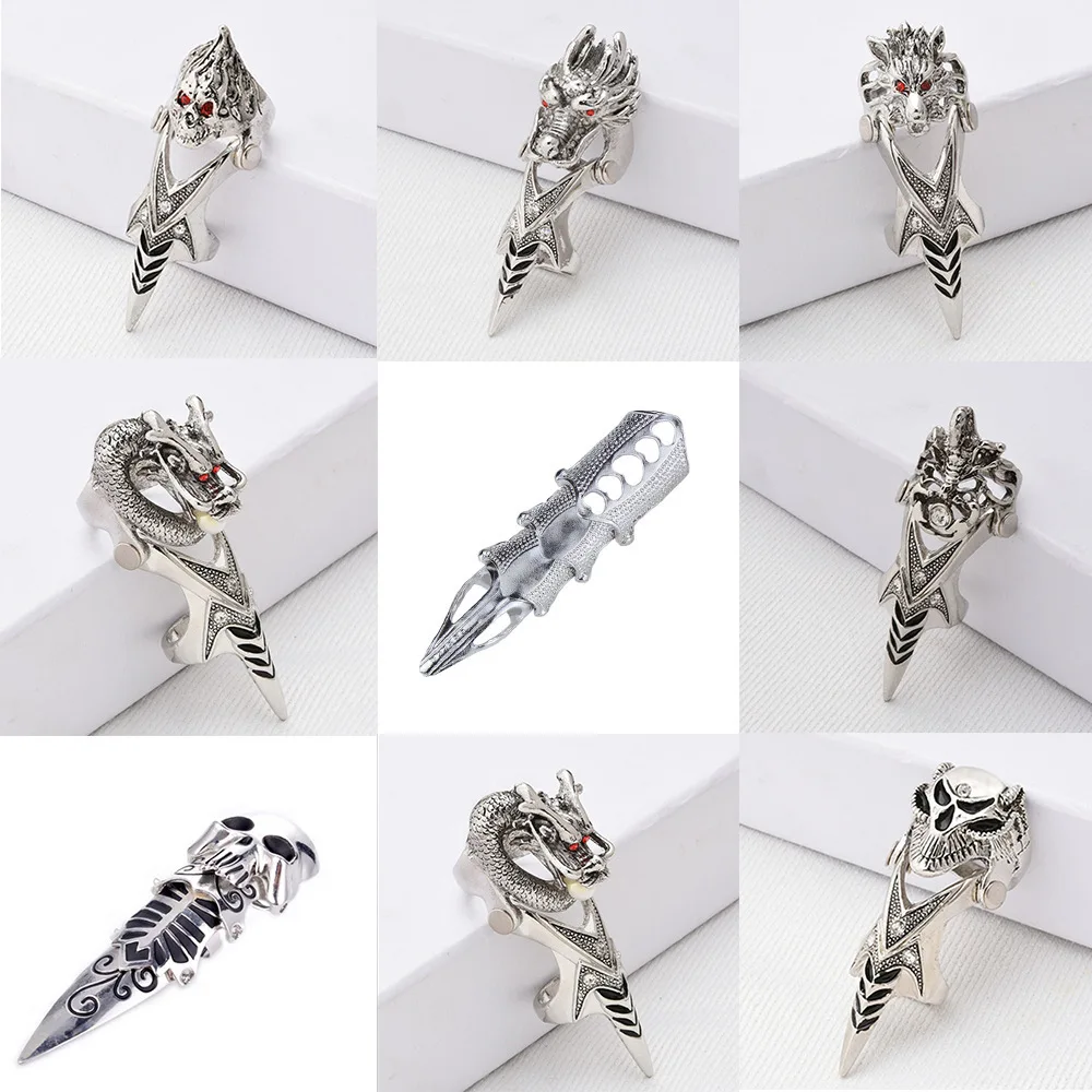 2022 NEW Fashion Cool Men Boys Punk Gothic Rock Scroll Joint Armor Knuckle Metal Full Finger Rings Gold Cospaly DIY Rings
2022 NEW Fashion Cool Men Boys Punk Gothic Rock Scroll Joint Armor Knuckle Metal Full Finger Rings Gold Cospaly DIY Rings