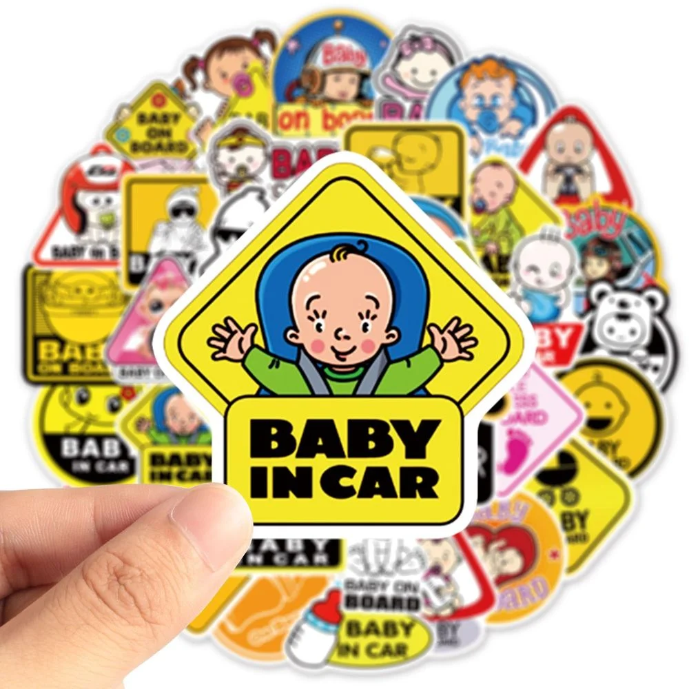 10/50Pcs Cartoon Warning Slogan Baby on Board Funny Car Stickers for Laptop Luggage Window Decals Car-Styling Decoration
10/50Pcs Cartoon Warning Slogan Baby on Board Funny Car Stickers for Laptop Luggage Window Decals Car-Styling Decoration