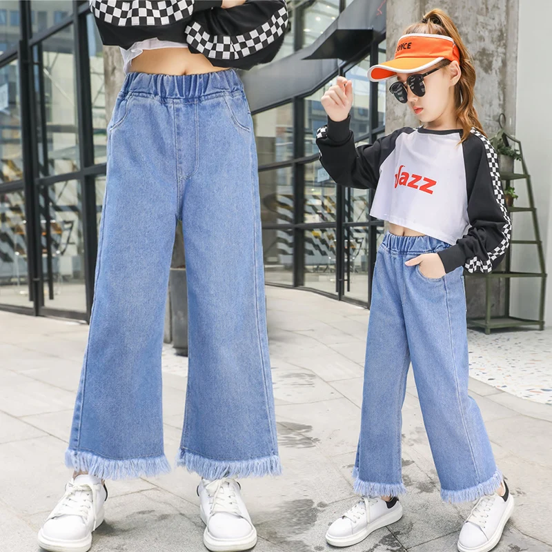 2020 Autumn New Baby Girls Jeans Kids Fashion Tassel Denim Pants Loose Trousers Girls Clothes Comfort Children Outfits
2020 Autumn New Baby Girls Jeans Kids Fashion Tassel Denim Pants Loose Trousers Girls Clothes Comfort Children Outfits