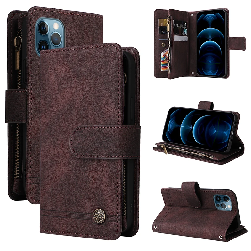 9 Cards Flip Magnetic Zipper Wallet Leather Phone Case For iPhone 13 12 11 Pro Max 7 8 Plus X XR XS Max Bracket With Lanyard
9 Cards Flip Magnetic Zipper Wallet Leather Phone Case For iPhone 13 12 11 Pro Max 7 8 Plus X XR XS Max Bracket With Lanyard