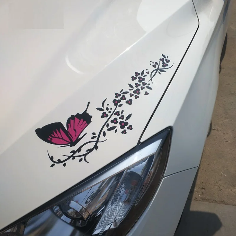 Creativity 3D Butterfly Flower Car Sticker Red&Pink Personality Lanmei Hood Bodywork Lahua Decoration Universal 30cm*11cm
Creativity 3D Butterfly Flower Car Sticker Red&Pink Personality Lanmei Hood Bodywork Lahua Decoration Universal 30cm*11cm