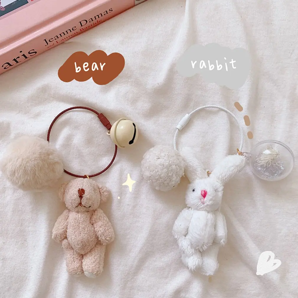 Fashion Cartoon Cute Pendant Plush Doll Bear Rabbit Bag Pendant Soft Cute Accessories Car Bag Charm Keychain For Girls
Fashion Cartoon Cute Pendant Plush Doll Bear Rabbit Bag Pendant Soft Cute Accessories Car Bag Charm Keychain For Girls