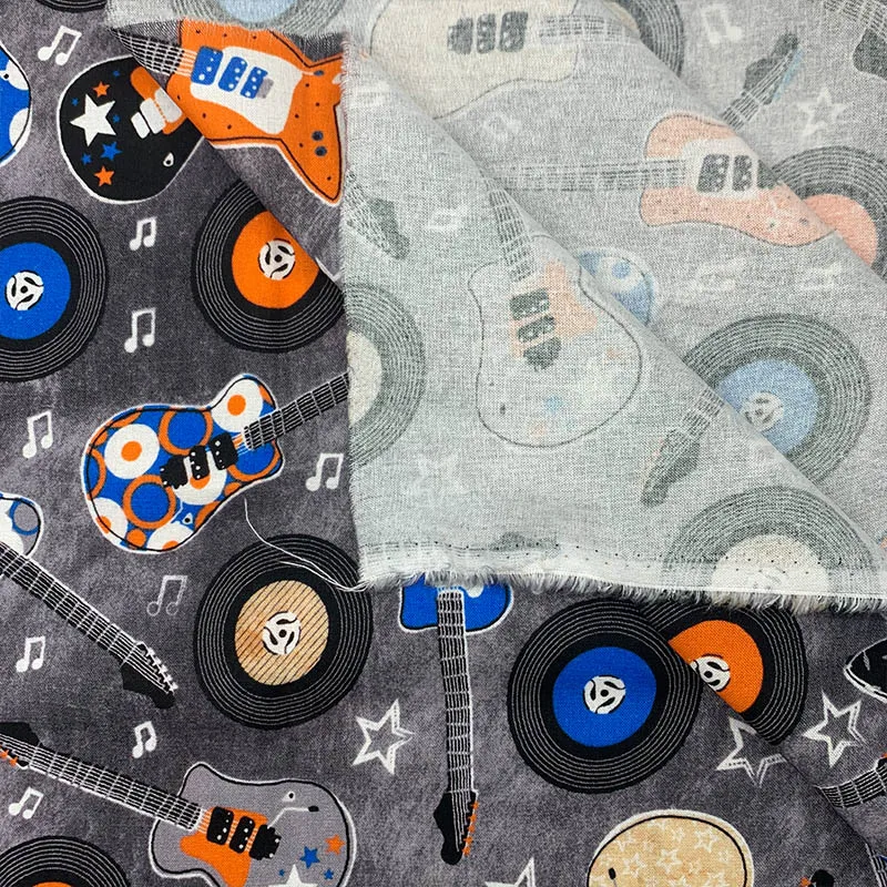 Y.Zhe Beautiful 100% Cotton Fabric Grey Guitar Music Pattern Digital Printing Sewing Material Children Fabric Diy Shirt Clothing
Y.Zhe Beautiful 100% Cotton Fabric Grey Guitar Music Pattern Digital Printing Sewing Material Children Fabric Diy Shirt Clothing