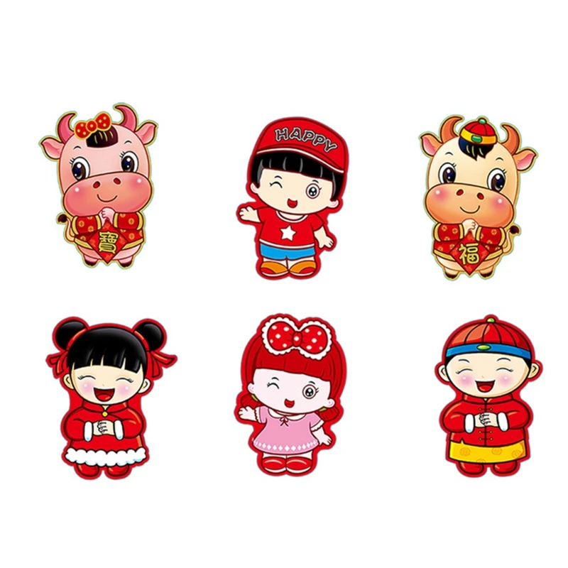 6pcs/set Chinese New Year Red Money Envelopes Year of the OX Cartoon Cash BagNew Year's New Year Cartoon Bag
6pcs/set Chinese New Year Red Money Envelopes Year of the OX Cartoon Cash BagNew Year's New Year Cartoon Bag