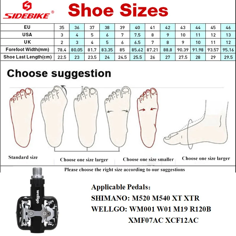 SIDEBIKE Professional Cycling Shoes Ultralight Mountain Lock Shoes Non-slip Wear-resistant Sports Bike Lock Shoes MTB Shoes
SIDEBIKE Professional Cycling Shoes Ultralight Mountain Lock Shoes Non-slip Wear-resistant Sports Bike Lock Shoes MTB Shoes