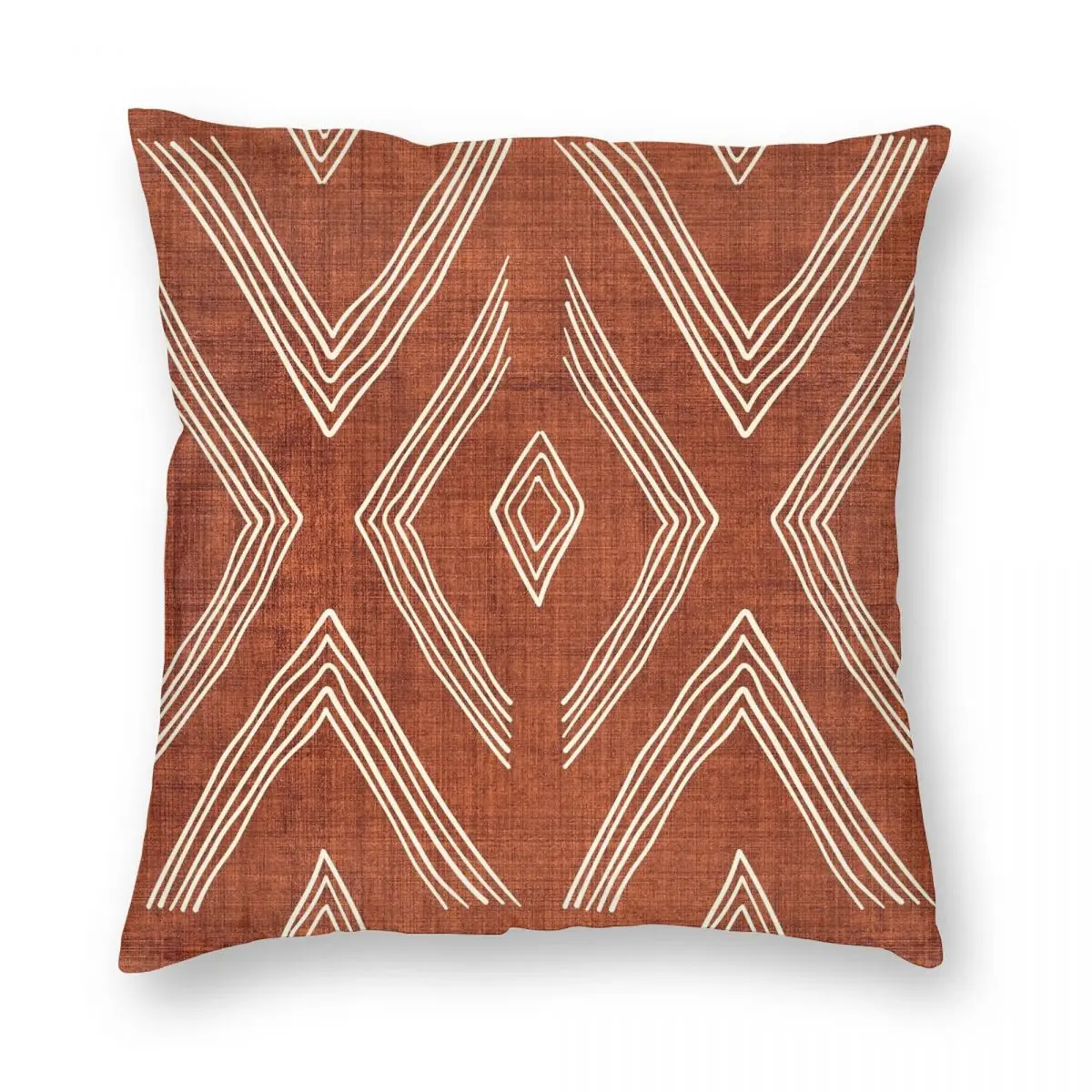 

Birch In Rust Pillowcase Polyester Linen Velvet Pattern Zip Decorative Sofa Seater Cushion Cover