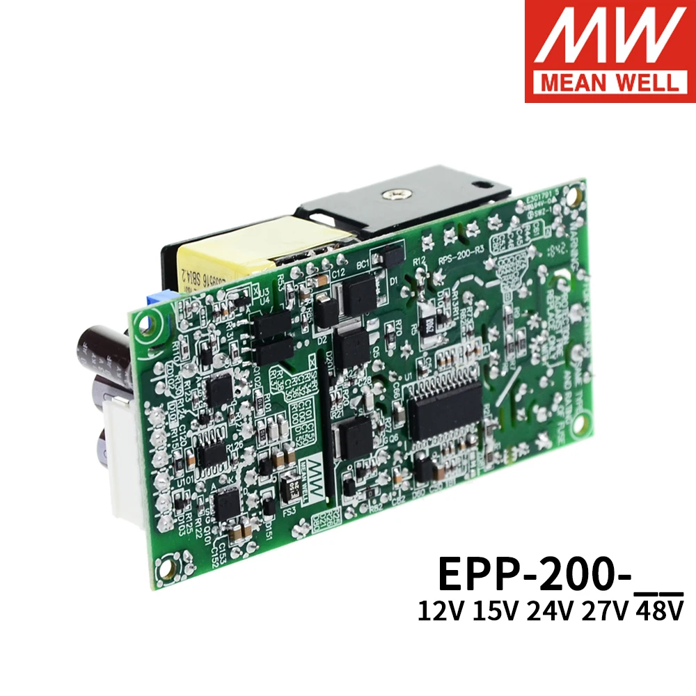 MEAN WELL EPP-200 PCB Type Open Frame PFC Single Output Switching Power Supply PFC 110V 220V AC To DC 12V 15V 24V 27V 48V SMPS
MEAN WELL EPP-200 PCB Type Open Frame PFC Single Output Switching Power Supply PFC 110V 220V AC To DC 12V 15V 24V 27V 48V SMPS