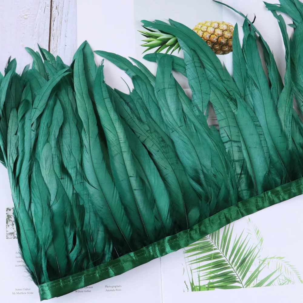 5 Yards Natural Rooster Tail Feather Trim Cock Feather Trimming 25-30 CM Feathers for Crafts Dress Carnival Clothing Accessory
5 Yards Natural Rooster Tail Feather Trim Cock Feather Trimming 25-30 CM Feathers for Crafts Dress Carnival Clothing Accessory