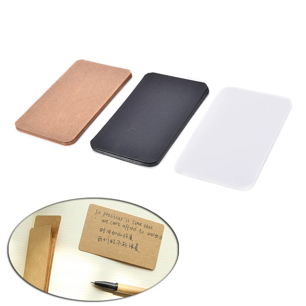 100 Pcs/lot Kraft Paper Card Blank Business Cards Message Memo Party Gift Thank You Cards Label Bookmarks Learning Cards
100 Pcs/lot Kraft Paper Card Blank Business Cards Message Memo Party Gift Thank You Cards Label Bookmarks Learning Cards