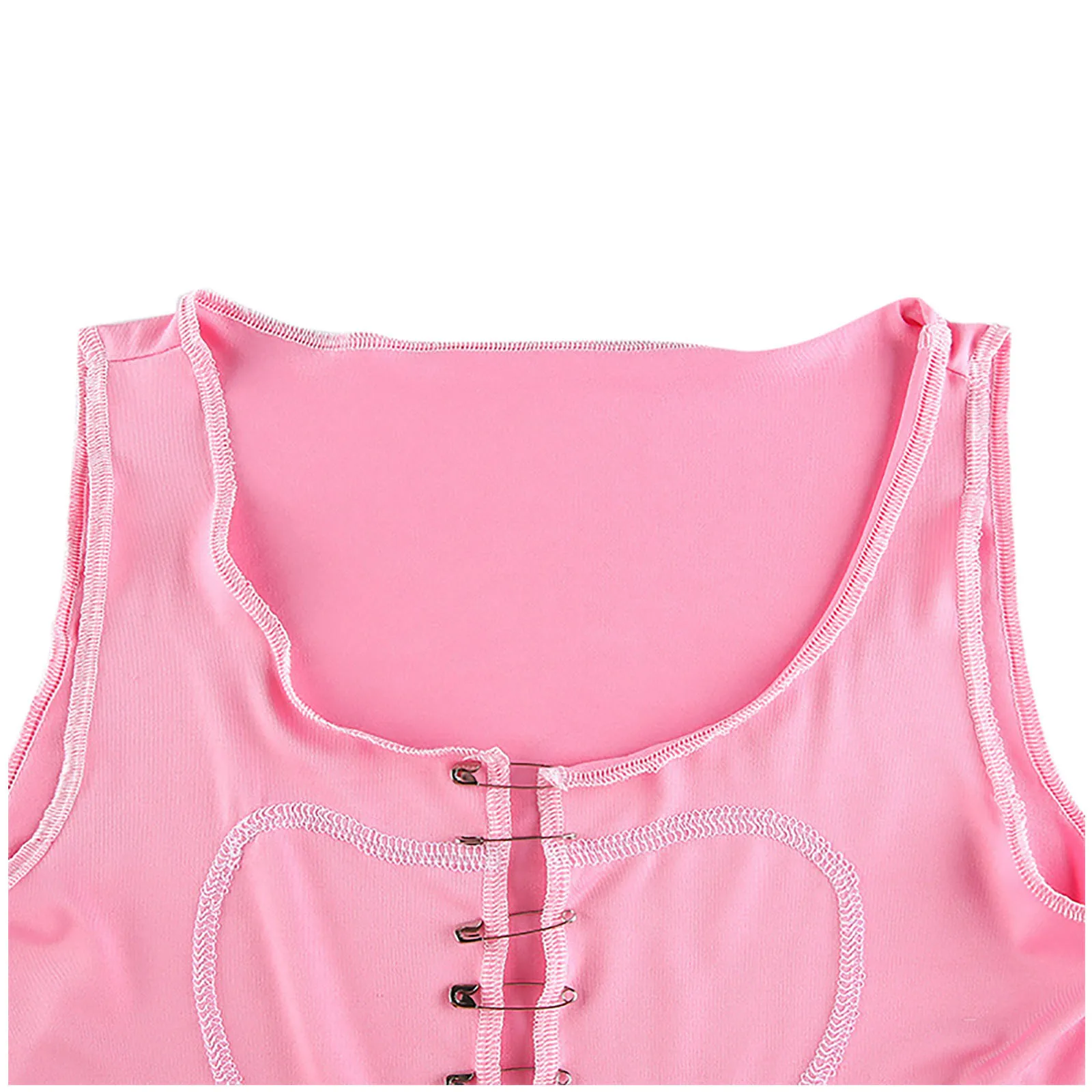 Streetwear Women Sweetown Female Pink Sleeveless Love Characteristic Pin Personality Vest Halter Tops Corsets Party Wrap Bra Top
Streetwear Women Sweetown Female Pink Sleeveless Love Characteristic Pin Personality Vest Halter Tops Corsets Party Wrap Bra Top