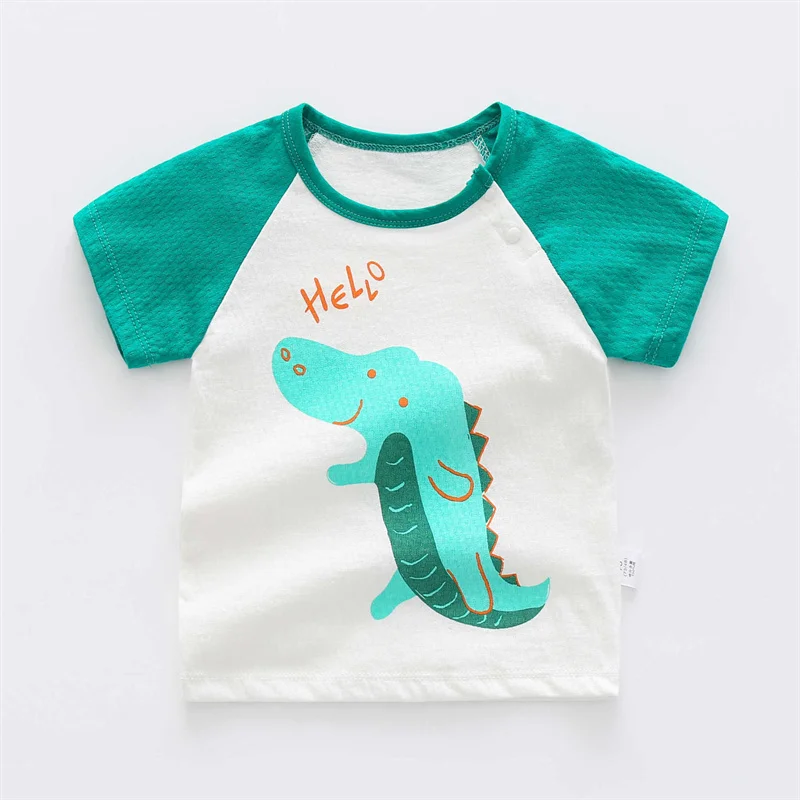 Summer Boys Short Sleeve Animal T-shirts Tops Clothes Baby Dinosaur Tees Children Clothing Kid Cotton Outfit
Summer Boys Short Sleeve Animal T-shirts Tops Clothes Baby Dinosaur Tees Children Clothing Kid Cotton Outfit