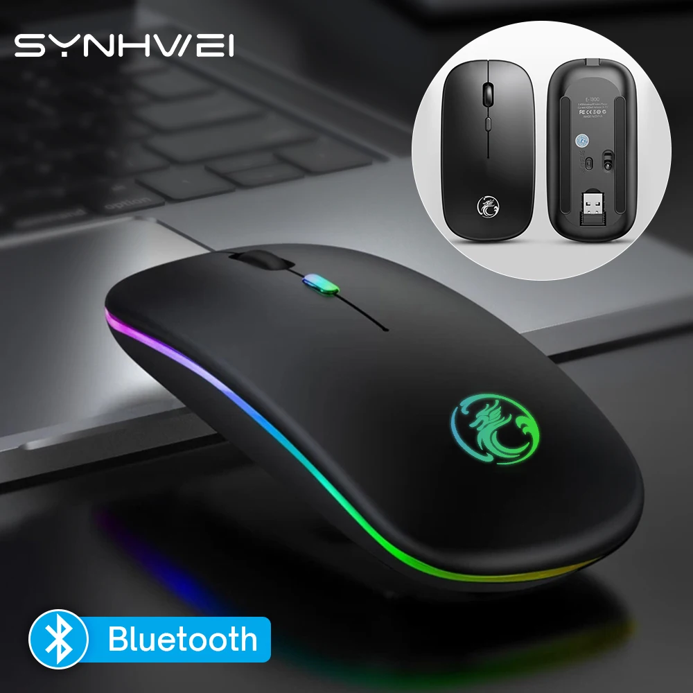 Беспроводная Bluetooth-мышь с RGB-подсветкой, бесшумная, перезаряжаемая, для ПК на Android, Macbook, iPad, аксессуары для ноутбуков
Беспроводная Bluetooth-мышь с RGB-подсветкой, бесшумная, перезаряжаемая, для ПК на Android, Macbook, iPad, аксессуары для ноутбуков