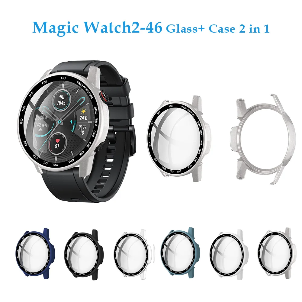Чехол + чехол из закаленного стекла для Honor Magic Watch 2 46 мм, Защитная пленка для экрана, чехол-бампер для Honor Magic Watch 2 46 мм, чехол с покрытием
Чехол + чехол из закаленного стекла для Honor Magic Watch 2 46 мм, Защитная пленка для экрана, чехол-бампер для Honor Magic Watch 2 46 мм, чехол с покрытием