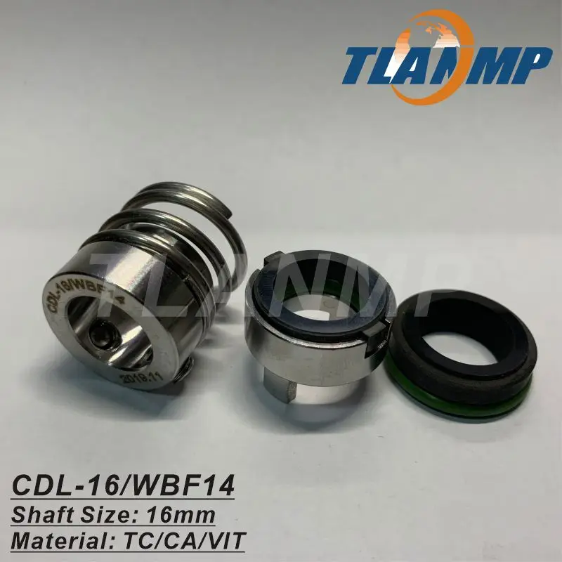 CNP-CDL16 , CDL-16 / WBF14 , YFT-16 (CH-16) Механические уплотнения TLANMP для вала размера 16 мм CNP-CDL , CDLK / F-8 / 12 / 16 / 20 Насосы 
CNP-CDL16 , CDL-16 / WBF14 , YFT-16 (CH-16) Механические уплотнения TLANMP для вала размера 16 мм CNP-CDL , CDLK / F-8 / 12 / 16 / 20 Насосы