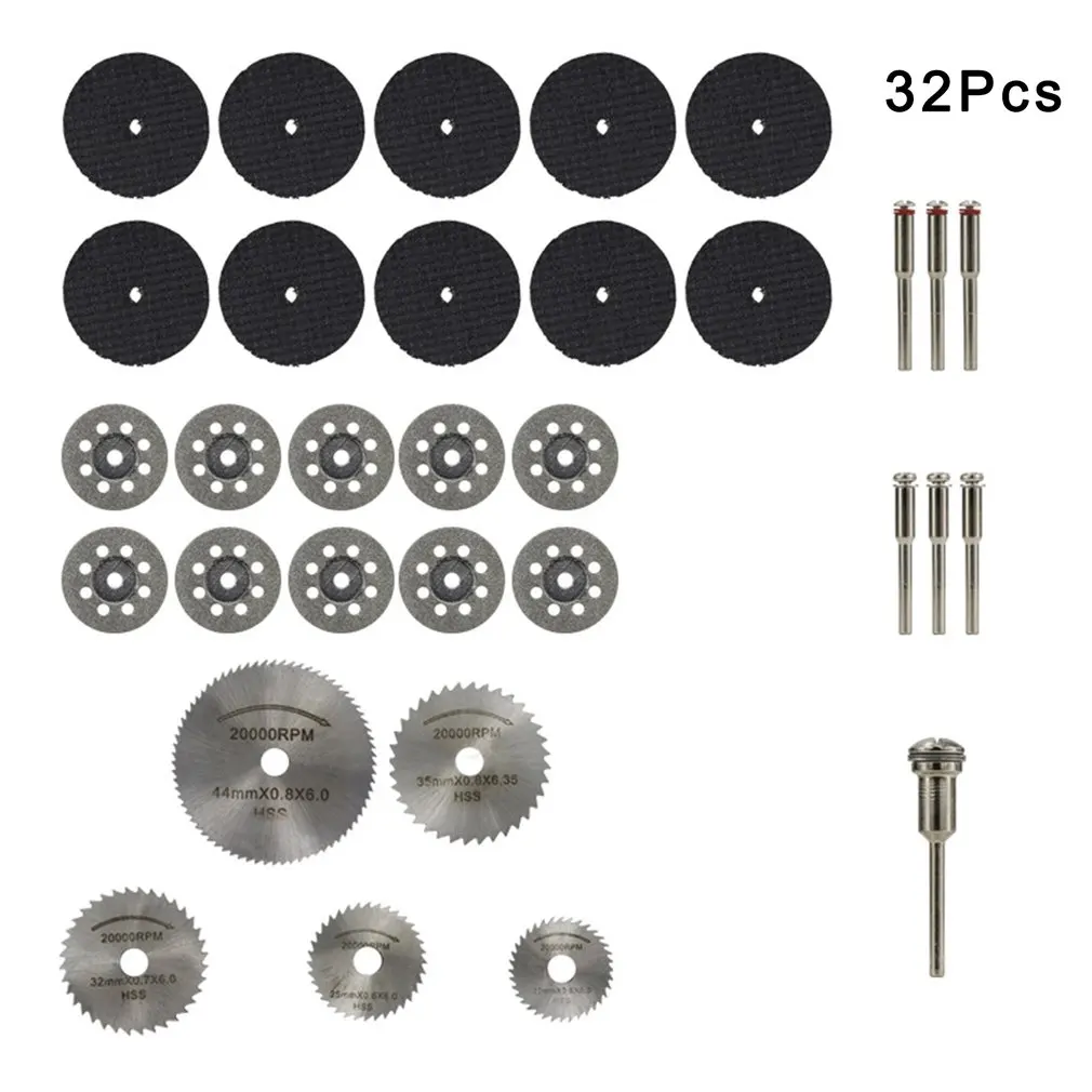 32pcs Diamond Cutting Discs Metal Saw Blade Set HSS Mini Circular Saw Blade For Dremel Rotary Tools Resin Cut-Off Wheels Diamond
32pcs Diamond Cutting Discs Metal Saw Blade Set HSS Mini Circular Saw Blade For Dremel Rotary Tools Resin Cut-Off Wheels Diamond
