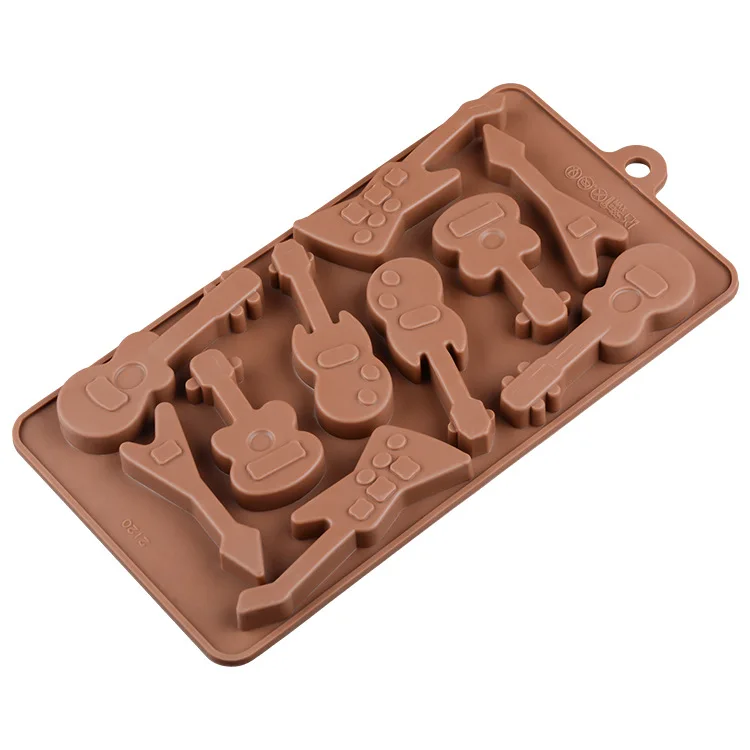 10 grid guitar shape silicone cake mold chocolate ice cube fudge pudding 3D mold DIY baking fondant cake decorating tools
10 grid guitar shape silicone cake mold chocolate ice cube fudge pudding 3D mold DIY baking fondant cake decorating tools