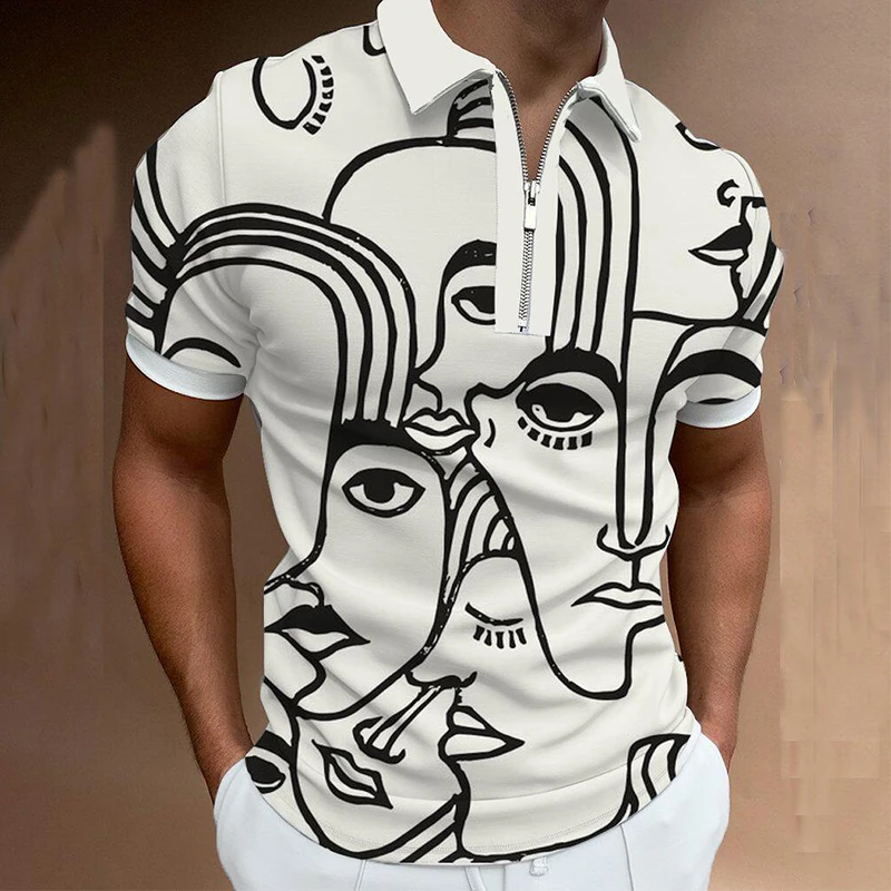 2021 New Summer Short Sleeve Polo Shirt 100% Cotton Mens Zipper Slim Fit Casual Polos Homme Male Clothes Lapel Tops Streetwear
2021 New Summer Short Sleeve Polo Shirt 100% Cotton Mens Zipper Slim Fit Casual Polos Homme Male Clothes Lapel Tops Streetwear