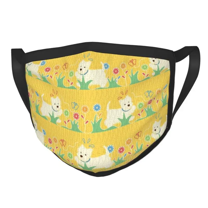 West Highland White Terrier Playing With Butterfly Mask Men Westie Dog Puppy Mask Protection Respirator Reusable Mouth Muffle
West Highland White Terrier Playing With Butterfly Mask Men Westie Dog Puppy Mask Protection Respirator Reusable Mouth Muffle
