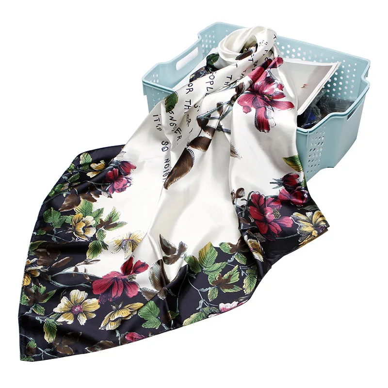2020 Fashion Head Scarf Headwraps for Women Silk Scarf Female Satin Print 90*90cm Small Square Sunscreen Scarf Bandana
2020 Fashion Head Scarf Headwraps for Women Silk Scarf Female Satin Print 90*90cm Small Square Sunscreen Scarf Bandana