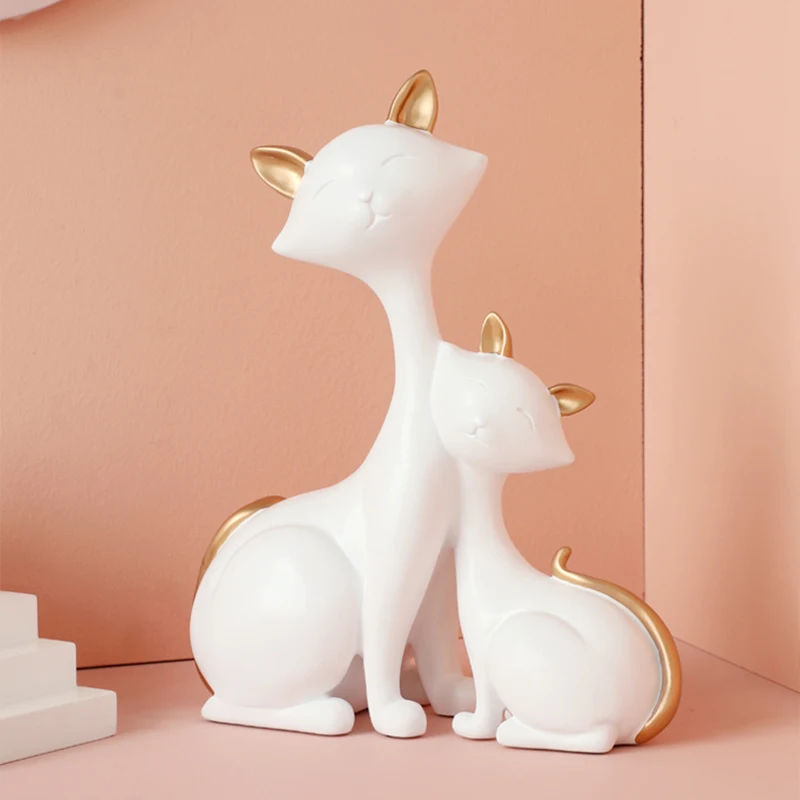 European home decoration living room creative crafts resin bookshelf decorations craft furniture Mother and child cat ornaments
European home decoration living room creative crafts resin bookshelf decorations craft furniture Mother and child cat ornaments