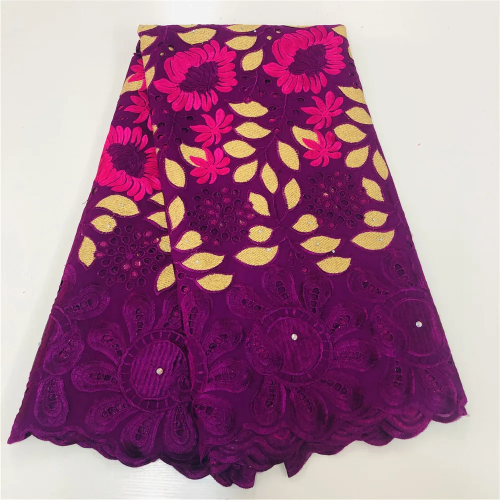 Magenta Color African Cotton Lace Fabric 2021 Embroidery Swiss Voile Cloth 5Yards Nigerian Coton Broderie Tissus Material AC23
Magenta Color African Cotton Lace Fabric 2021 Embroidery Swiss Voile Cloth 5Yards Nigerian Coton Broderie Tissus Material AC23
