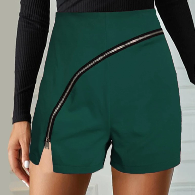 2022 Ladies Slim Shorts New Style Personality Diagonal Zipper Split Shorts Womens Pure Color Casual Women Clothing Summer
2022 Ladies Slim Shorts New Style Personality Diagonal Zipper Split Shorts Womens Pure Color Casual Women Clothing Summer