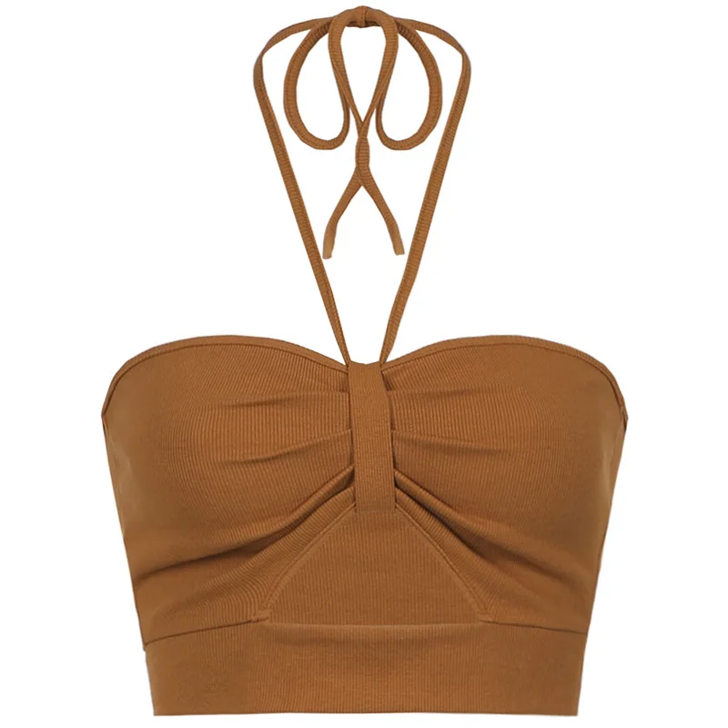 ArtSu Brown Crop Tops Summer Women Sexy Sleeveless Strapless Camis Vest Streetwear Beach Backless Halter Tube Top Female VE52935
ArtSu Brown Crop Tops Summer Women Sexy Sleeveless Strapless Camis Vest Streetwear Beach Backless Halter Tube Top Female VE52935