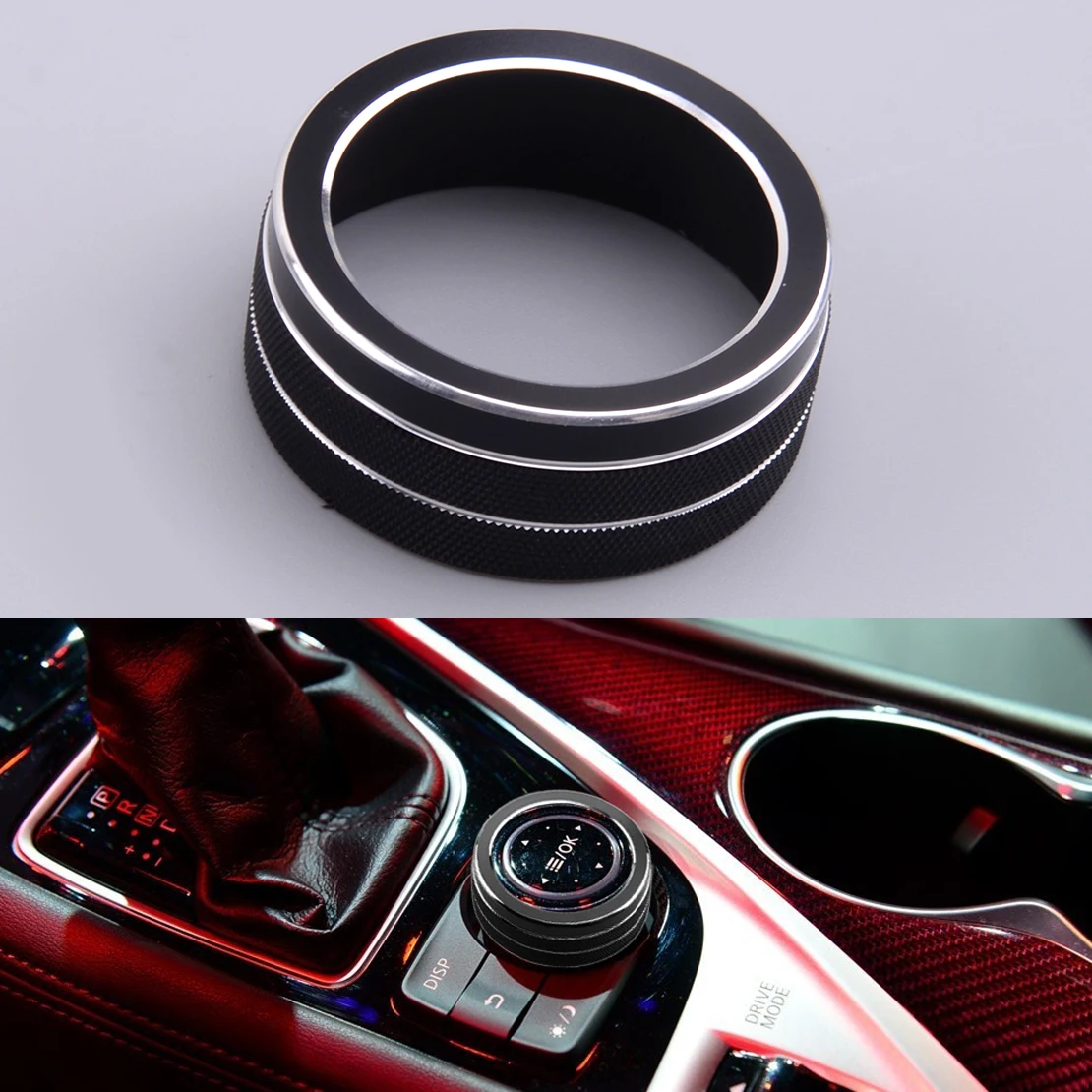 Black Interior Multimedia Decoration Ring Knob Cover Fit for Infiniti Q50 2014 2015 2016 2017 2018 2019
Black Interior Multimedia Decoration Ring Knob Cover Fit for Infiniti Q50 2014 2015 2016 2017 2018 2019
