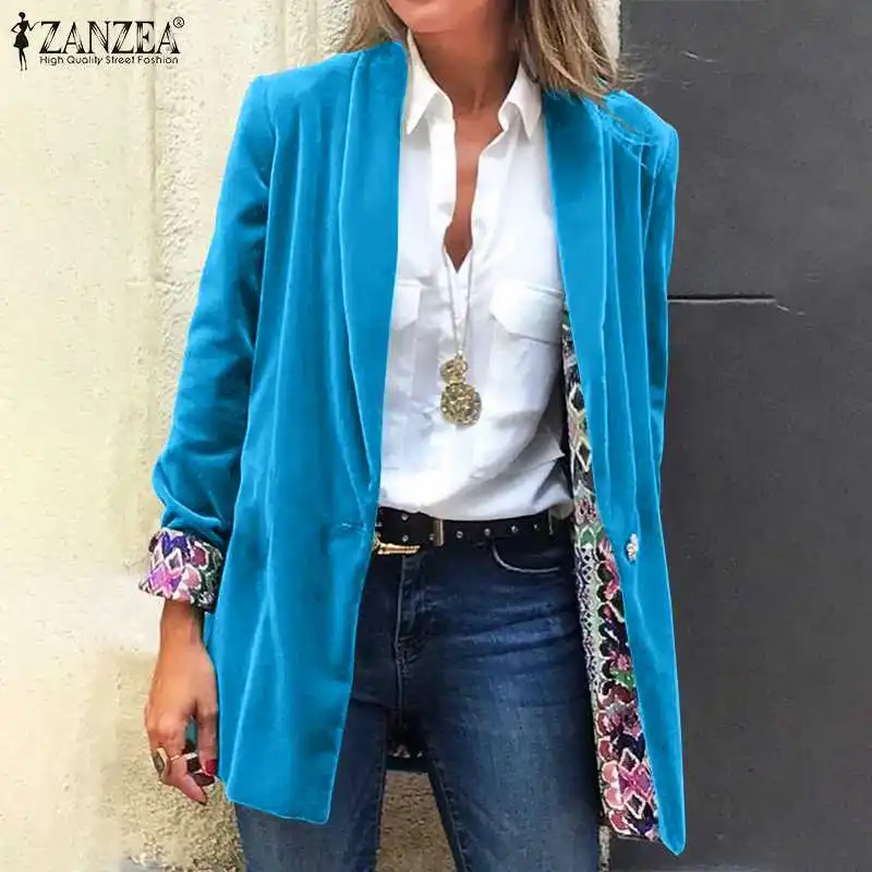 2021 Women's Blazers ZANZEA Spring Autumn Office Lady Long Sleeve Coats Outwears Oversized Fashion Casual Solid Loose Streetwear
2021 Women's Blazers ZANZEA Spring Autumn Office Lady Long Sleeve Coats Outwears Oversized Fashion Casual Solid Loose Streetwear