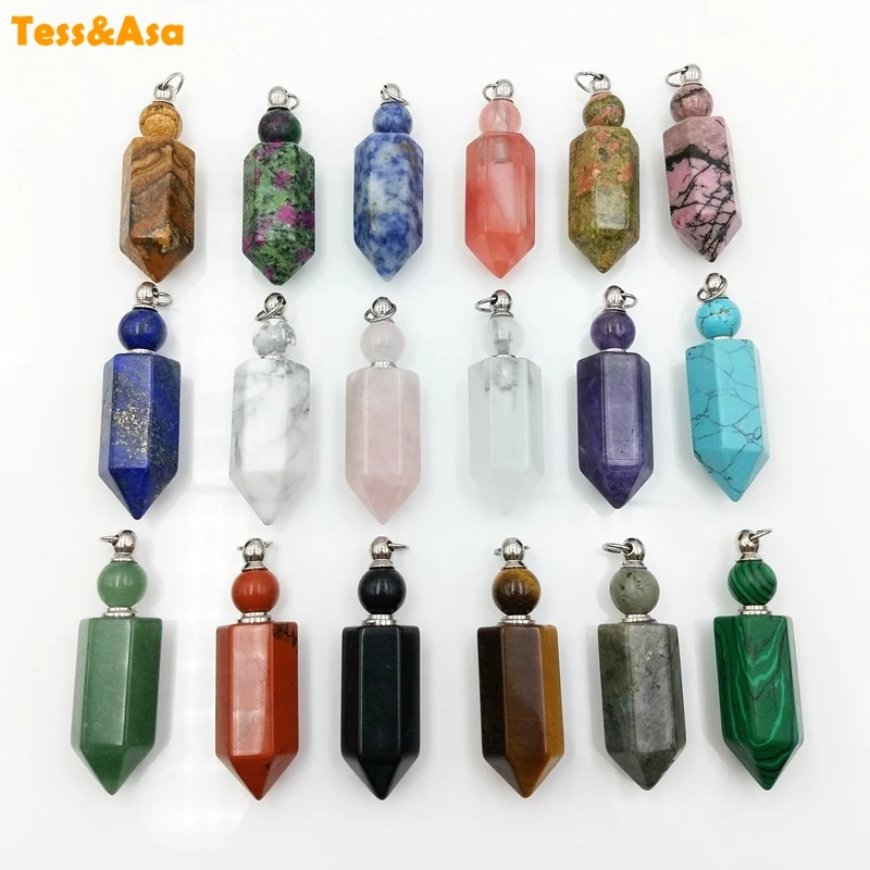 Natural Gems stone Hexagon prism Bottle Pendant stainless steel Chakra Crystal Quartz diffuser amethysts vial for Necklace
Natural Gems stone Hexagon prism Bottle Pendant stainless steel Chakra Crystal Quartz diffuser amethysts vial for Necklace