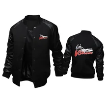 Mens Coats Stand Collar Jackets Outing Outerwear V-Strom DL 650 Motorsport Team Logo _Suzukies_ Topshirts Motorcycle Clothing